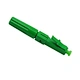 LC Fast Connector Little, or Local connectors are designed as a push-pull connector that locks in place with a latch to secure the cable.